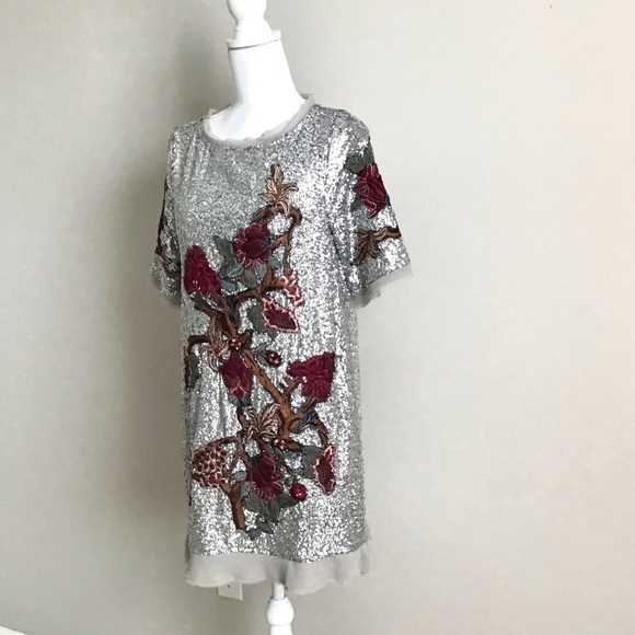 RARE ASO Alexis Rose in Schitt’s Creek Embroidered Sequin Dress NWT - Picture 12 of 16